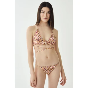 Dagi Bikini Set - Brown - Animal print