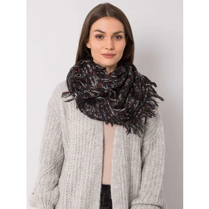 Black melange women's scarf