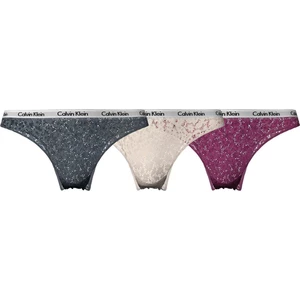 Calvin Klein 3 PACK - dámske nohavičky Brazilian QD3925E-6Q2 XS