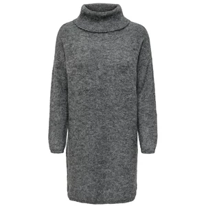 Jacqueline de Yong Dámske šaty JDYINGEBORG LIFE Regular Fit 15244163 Dark Grey Melange M