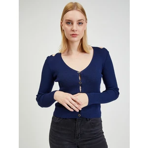 Dark blue Ladies Cardigan with ORSAY Necksets - Ladies