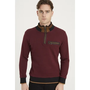 1039 DEWBERRY MEN'S SWEATSHIRT-BURGUNDY