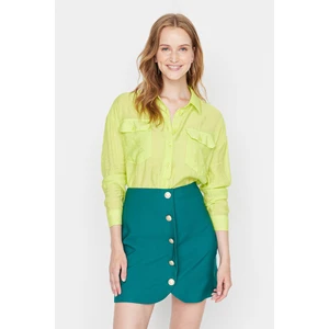 Trendyol Green Skirt With Woven Buttons