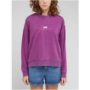 Purple Womens Sweatshirt Lee - Women