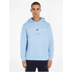 Light blue Mens Hoodie Tommy Hilfiger Tommy Logo Hoody - Men