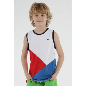 Slazenger Pankaja Boys Undershirt White / Saxe Blue