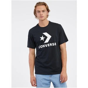 Black Unisex T-Shirt Converse Go-To Star Chevron - Men