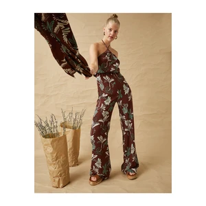 Koton Halterneck Jumpsuit with Ring Detail