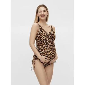 Brown Patterned Maternity One Piece Swimwear Mama.licious Sheyla - Women