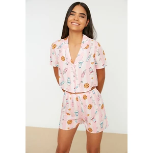 Trendyol Multicolor Patterned Viscose Woven Pajamas Set