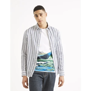 Celio Striped Shirt Tastriplin - Men