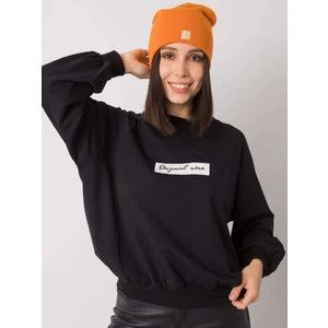 Orange beanie hat