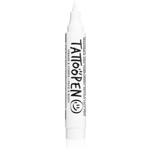 Nailmatic Tattoo Pen tetovacie pero na tvár a telo White 1 ks