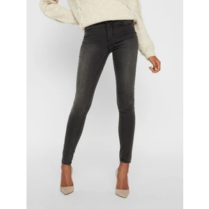 Dark grey skinny fit jeans VERO MODA Tanya