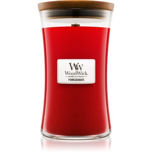 Woodwick Pomegranate vonná svíčka s dřevěným knotem 609.5 g