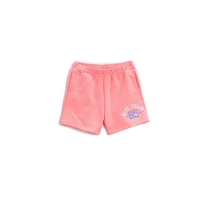 Koton Elastic Waist Shorts, Pocket Printed Cotton