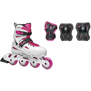 Rollerblade Fury Combo JR White/Pink 28-32 Kolieskové korčule