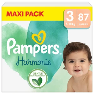 PAMPERS Plenky jednorázové Harmonie vel. 3 (87 ks) 6-10 kg