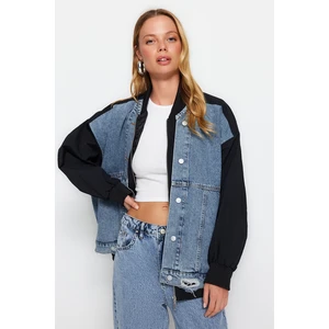 Trendyol Black Oversized Denim Jacket