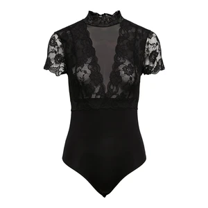 Pieces Dámske body PCSICCA 17131182 Black XL