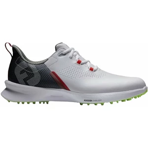 Footjoy FJ Fuel Mens Golf Shoes White/Navy/Lime 46