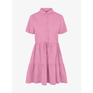 Pink Short Shirt Dress Pieces Valdine - Women