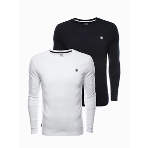 Ombre Clothing Men's plain longsleeve - mix 2