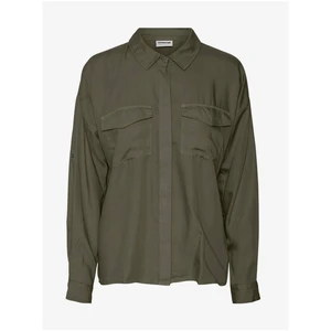 Khaki Shirt Noisy May Ida - Women