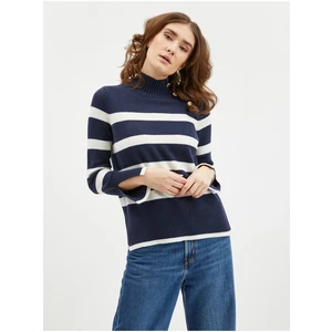 Orsay White-blue ladies striped sweater - Women