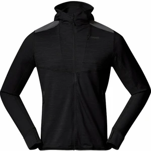 Bergans Rabot Active Mid Hood Jacket Men Black L Felpa outdoor