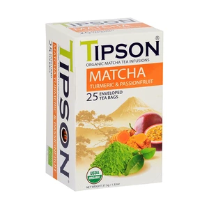 Čaj TIPSON BIO Matcha Turmeric & Passion Fruit 25x1,5g