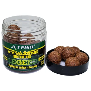 Jet fish vyvážené boilie legend range kořeněný tuňák broskev 250 ml - 24 mm