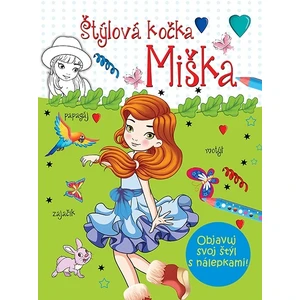 Štýlová kočka Miška -- Objavuj svoj štýl s nálepkami!