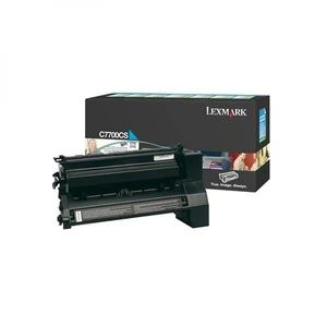 Lexmark originální toner C7700CS, cyan, 6000str., return, Lexmark C770, C772