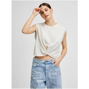 Creamy brindle crop top VERO MODA June - Women