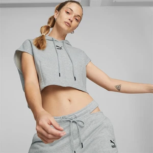 Light Grey Women's Brindle Short Hoodie Puma - Women