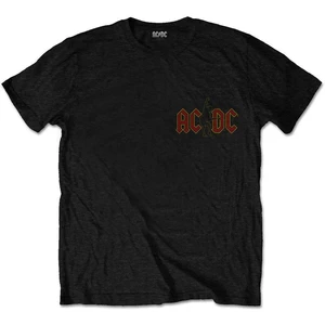 AC/DC Unisex Tee Hard As Rock Black (Back Print) S