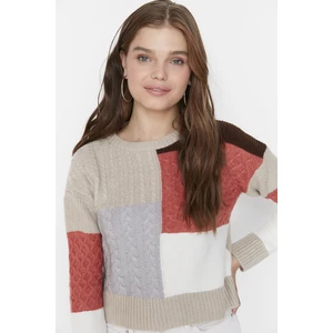 Trendyol Sweater - Beige - Regular fit