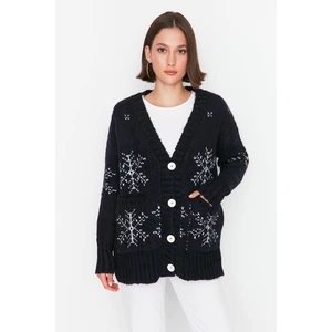 Trendyol Cardigan - Navy blue - Regular fit