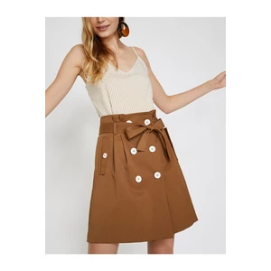 Koton Button Detailed Skirt