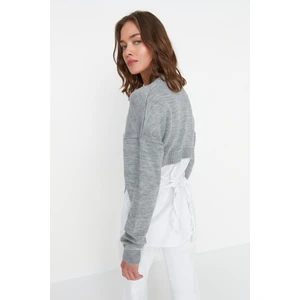 Trendyol Cardigan - Gray - Regular fit