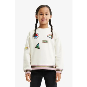 Desigual Verde Cream Sweatshirt for Girls - Girls