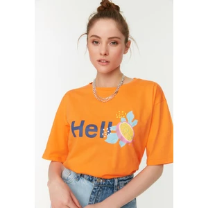 Trendyol T-Shirt - Orange - Relaxed fit