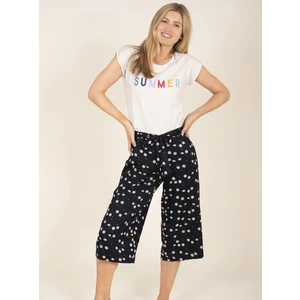 Dark Blue Floral Culottes Brakeburn - Women