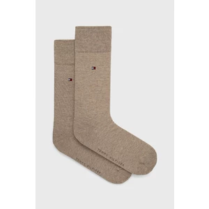 Ponožky Tommy Hilfiger pánske, béžová farba