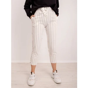 BSL White striped trousers