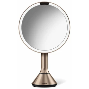 Simplehuman Dobíjacie zrkadlo s dotykovým ovládaním intenzity osvetlenia Dual Light 20 cm Rose Gold nerez oceľ