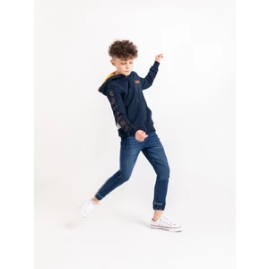 Patrol Kids's Regular Silhouette Jeans Trousers D-Messi B28482-S21 Navy Blue