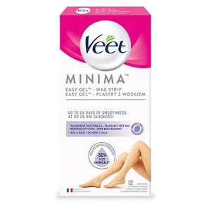 Veet Hypoalergénne voskové pásiky na nohy Mini ma 12 ks