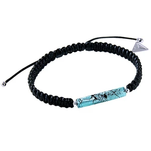 Lampglas Krásný partnerský náramek Shamballa Turquoise Love s ryzím stříbrem v perle Lampglas BSHX8